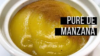 PURÉ DE MANZANA 🍎 súper fácil y rápido Receta paso a paso  SIN MANTEQUILLA [upl. by Aizirk]