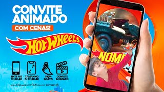 Convite Animado Hot Wheels  Grátis [upl. by Assennev410]