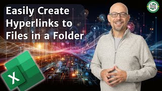 Excel How to Create Hyperlinks to Files in a Folder [upl. by Meekah]