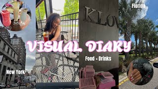 Visual Diary 🎀  Nyc  Fl  KKollection  Food  Drinks  Hair  realistic [upl. by Fassold]