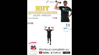 Allenamento Per Dimagrire e Tonificare HIIT  Esercizi Glutei e Braccia Anteprima [upl. by Lidstone]