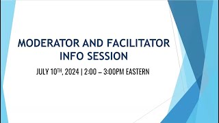 WEFTEC 2024 Mod and Facilitator Training [upl. by Enetsuj]