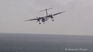 Windy Landings amp Take Offs  Madeira airport  150214 [upl. by Chadabe]