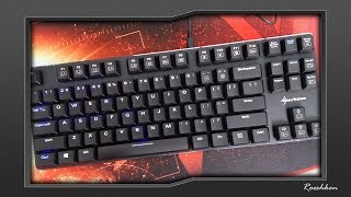 Sharkoon PureWriter TKL  Cicha klawiatura mechaniczna o niskim skoku klawisza [upl. by Camilo]