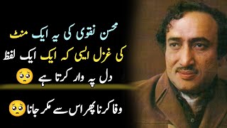 Mohsin Naqvi Sad Poetry  Mohsin Naqvi Poetry [upl. by Bradleigh]