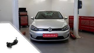 Volkswagen EGolfVII Hvordan bytte lenkearm bak  2013 og nyere modeller [upl. by Setsero]