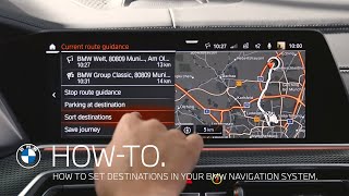 How to set destinations in your BMW navigation system – BMW HowTo [upl. by As]