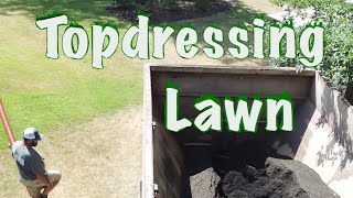 Topdressing Your Lawn with Compost 🌱 lawn [upl. by Ereynihc]