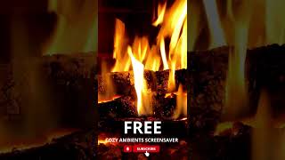 FREE DAILY COZY VIDEOS  SUBSCRIBE animation fireplace screensaver4k [upl. by Alleira198]