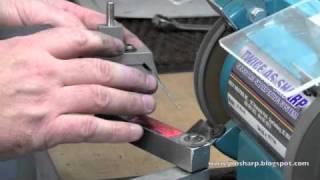 Sharpening an Improperly Sharpened Left Hand Shear [upl. by Ylloj]