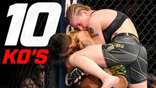 Top 10 Womens Flyweight Knockouts in UFC History [upl. by Aitnahc874]