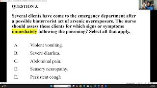 NCLEXRN REVIEW NURSING RESPONSE TO EMERGENCIESCASUALTIESDISASTERS [upl. by Nalepka]