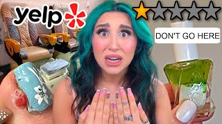 Going To THE WORST 1 Star NAIL SALON [upl. by Laamaj]