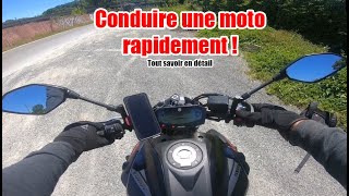 Comment conduire une moto rapidement [upl. by Airednaxela]