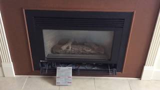 Lighting the pilot light on gas Fireplace [upl. by Nanfa]