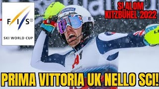 SCI Slalom KITZBÜHEL 2022 DAVE RYDING nella storia quotFuoriquot VINATZER e NOEL [upl. by Joses]