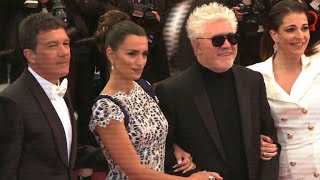 Cruz Banderas und Almodóvar im Blitzlichtgewitter in Cannes [upl. by Anagrom]