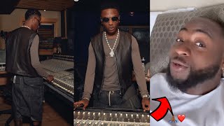 Davido Leak News of NEW SONG as Wizkid Drink Azul making MORAYO in the Studio [upl. by Beale]