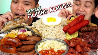 INDOOR COOKING  FILIPINO ALMUSAL REMAKE  Filipino Food Mukbang  Mukbang Philippines [upl. by Naul909]