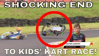 SHOCKING END to Kids Kart Race Most Watched Kart Race Ever in First Month on YT UKC Rd 3 Wigan [upl. by Corsetti]