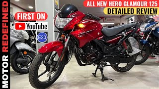 All New Hero Glamour 125 E20 2023 Model Review  On Road Price Features Mileage amp Exhaust Sound [upl. by Tomlin]