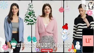 Winter fashion Haul 2024  winter haul  urbanic winter wear  winter tops  winter dress [upl. by Anehc]