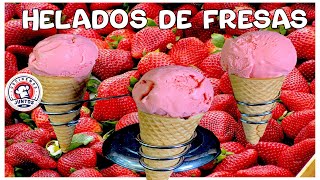 Como hacer helados de fresas cremosos y deliciosos [upl. by Musa]