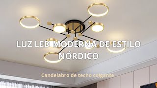 LÁMPARAS COLGANTES PARA COMEDOR  LUZ LED MODERNA [upl. by Odelinda]