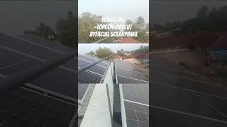 Panasonic topcon hafcut byfacial ongrid solar rooftop [upl. by Wurst]