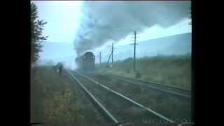 Steam locomotive Pt47 112 WalbrzychKlodzko October 1990 [upl. by Ydnac]