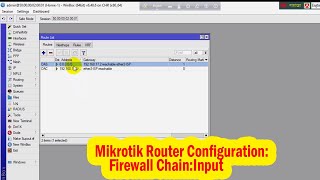 How to configure Firewall in Mikrotik firewall Input chain [upl. by Treblihp899]