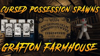 Every CURSED POSSESSION SPAWNS  Grafton Farmhouse Phasmophobia Guide [upl. by Ramses110]