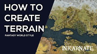 How to Create Terrain Fantasy World  Inkarnate Stream [upl. by Egamlat210]