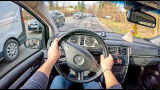 2008 Mercedes B W245 180 CDI 109HP 0100 POV Test Drive 1947 Joe Black [upl. by Ramses]