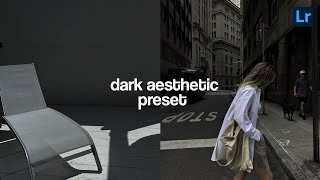 Dark Aesthetic 03 preset  Instagram feed  lightroom free presets [upl. by Anilatak]