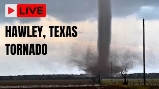 STRONG TORNADO HITS HAWLEY TEXAS 522024 Live Stream SA [upl. by Navy237]