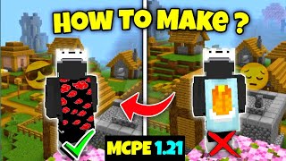 How To Make Custom Cape in Minecraft PE 121🤩  How To Make Your own Cape in MCPE [upl. by Oirifrop202]