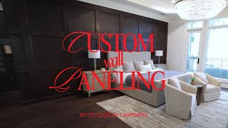 Custom Wall Paneling by CFL Custom Carpentry [upl. by Elleinahc266]