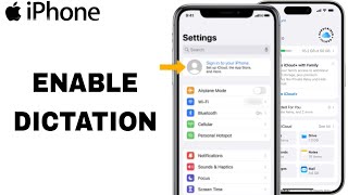 How To Enable Dictation On iPhone Settings [upl. by Immanuel]