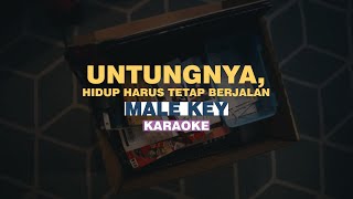 Bernadya  Untungnya Hidup Harus Tetap Berjalan Karaoke MALE KEY [upl. by Caras]