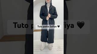 Tuto parka Safiya noir 🖤mneyssa modestfashion outfit parka parkafemme [upl. by Thormora]