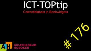 ICT TopTip 176  correctielabels Bookwidgets [upl. by Nonnel]