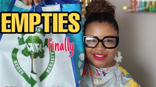 HYGIENE EMPTIES IVE BEEN SAVING  PRODUCT EMPTIES [upl. by Nothsa]