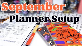 September Frankenplanner Setup Daily Grind Planner  Fall Bullet Journal Reading Tracker [upl. by Lerat660]