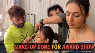 Divyanka Tripathi mam makeup done for award show viral vlog awards makeup [upl. by Ylera]