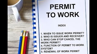 PERMIT TO WORK [upl. by Paff351]