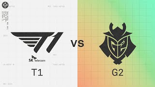 T1 vs G2  2022 MSI Rumble Stage Day 1  T1 vs G2 Esports [upl. by Ragucci]