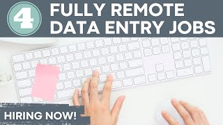 FULLY REMOTE DATA ENTRY JOBS  NONPHONE amp HIRING NOW [upl. by Asilad]