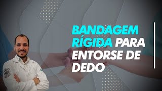 Bandagem rígida para entorse de dedo [upl. by Ernesto724]