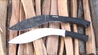 Schrade SCHGK1 Gurkha Kukri Machete Review 28 [upl. by Orenid]